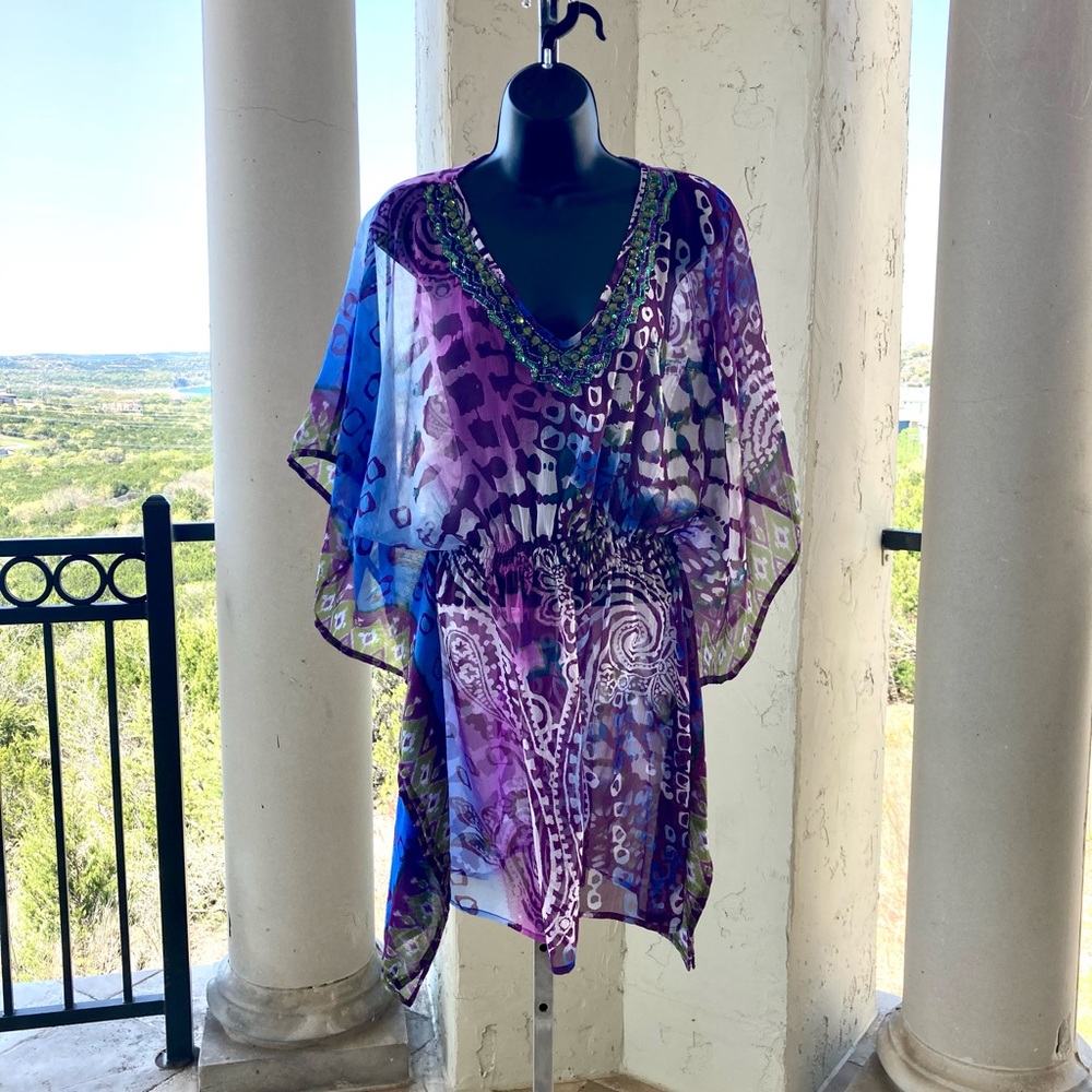 Cynthia Rowley Sheer Kaftan